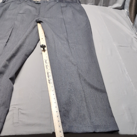 JB‎ Britches Gray Formal Dress Pants Winston Straight-Leg Cut Italy Pleat Sz 44L - Picture 4 of 9